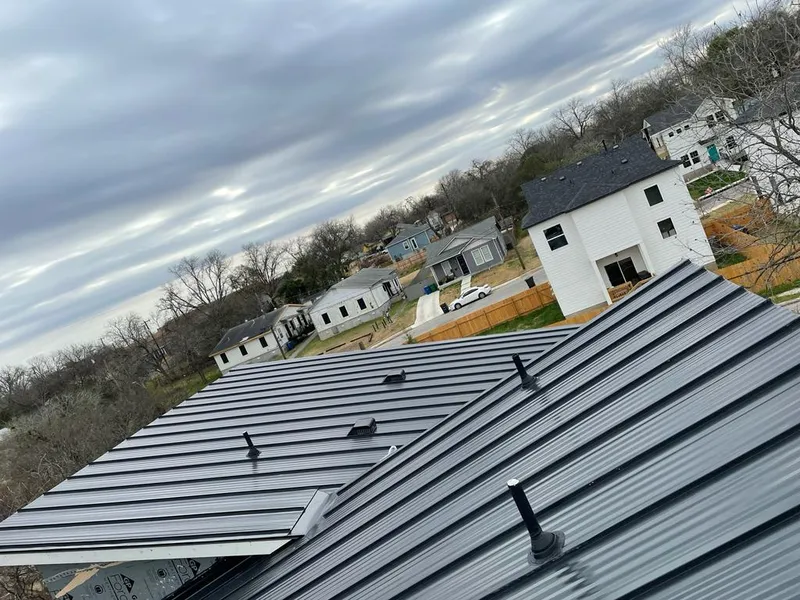Standing seam metal roof panels with vents for Skylight Repair in Loomis